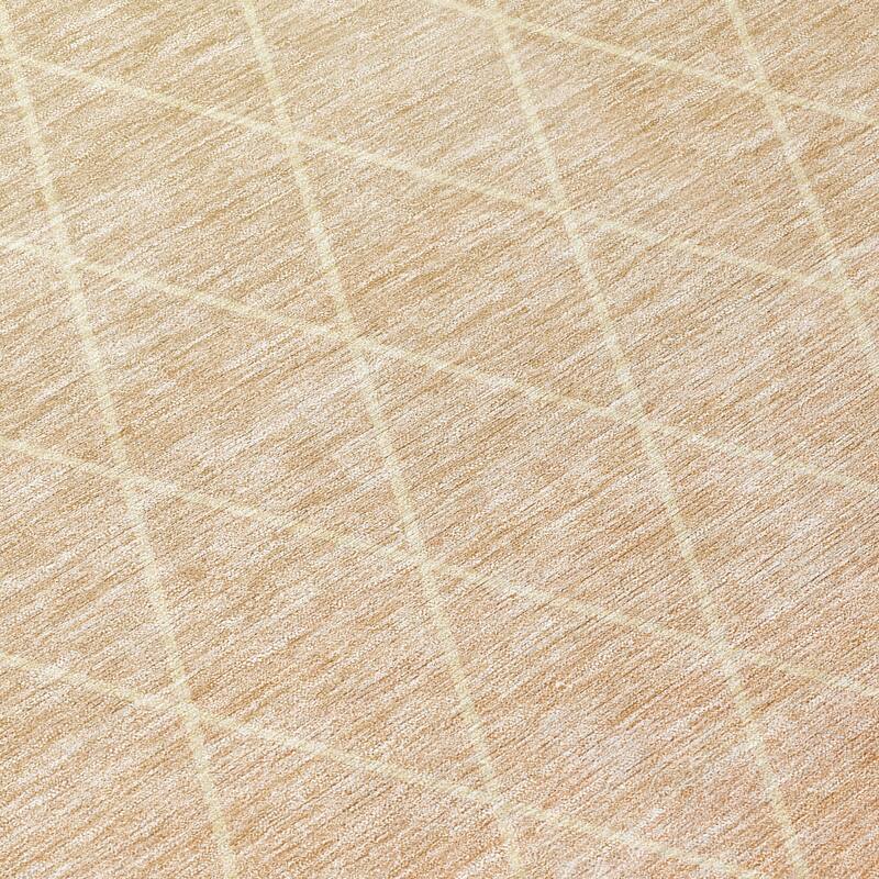 Machine Washable Indoor/ Outdoor Ombre Trellis Chantille Rug