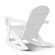 preview thumbnail 10 of 10, Laguna Hdpe All Weather Outdoor Patio Rocking Chair