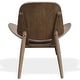 preview thumbnail 7 of 7, Designer Plywood Dark Wood Low Lounge Shell Chair Living Room Accent Chair Walnut Kitchen Bedroom Comfort Office Work