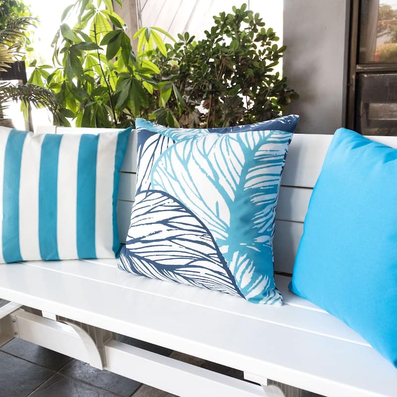 Leaf Vein - Outdoor & Indoor Throw Pillow Set of 2,20"x20"