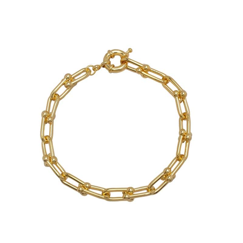 Victoria Townsend Yellow Gold Bridle Link Chain Bracelet - 7.5 Inch - Yellow