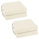preview thumbnail 25 of 79, 16-inch Square Indoor Twill Chair Cushions (Set of 2 or 4) - 16 x 16 Set of 4 - Natural