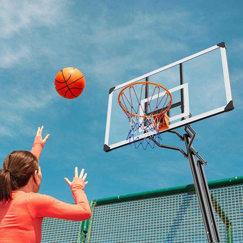 Adjustable Portable Basketball Hoop Set for Kids & Adults Indoor & Outdoor