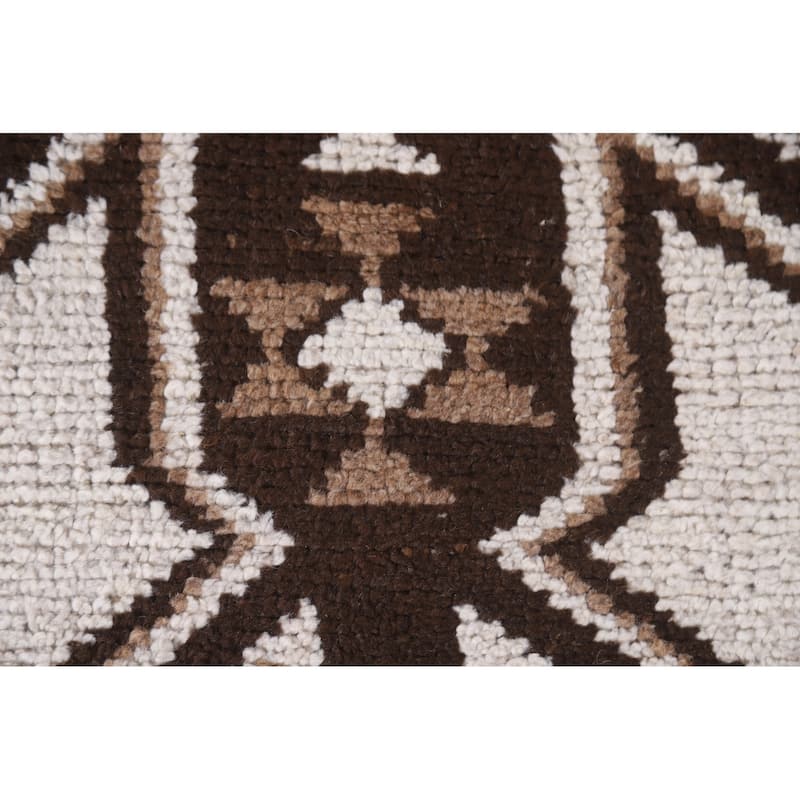 Beige / Ivory Anatolian Turkish Runner Rug Handmade Wool Carpet - 3'3"x 10'10"