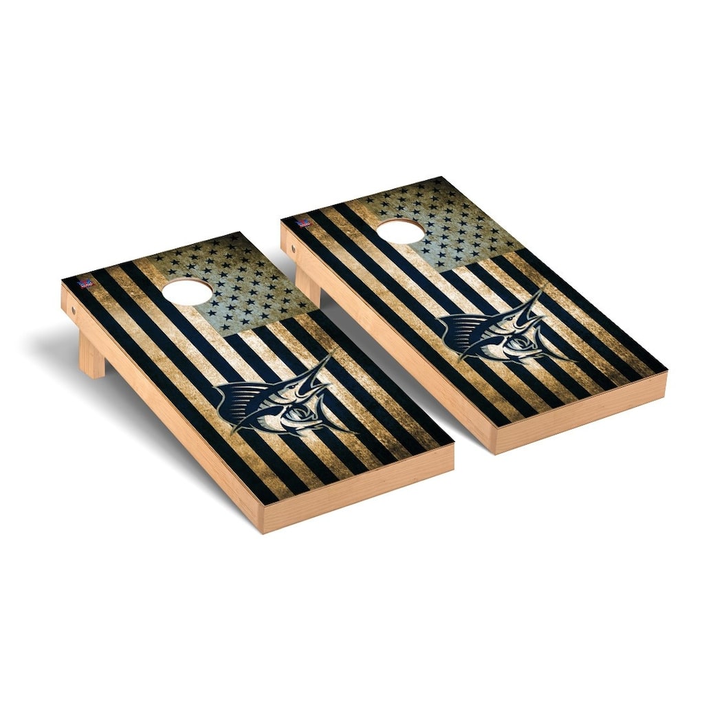Palm Beach Atlantic Sailfish Vintage Flag Cornhole Board