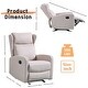 preview thumbnail 5 of 7, Rocking Recliner Chair for Living Room, Adjustable Modern Recliner Chair, Recliner Sofa with Lumbar Support