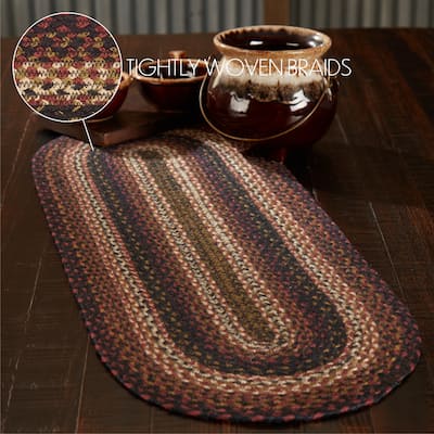 Beckham Jute Oval Runner 13x36