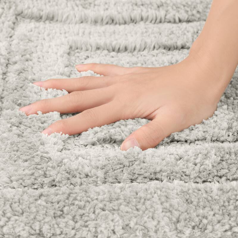 Bathroom Rug, Soft Absorbent Bathroom Rug, Non Slip Plush Bath Rug Machine Washable Dry Bath Mat for Bathroom Floor