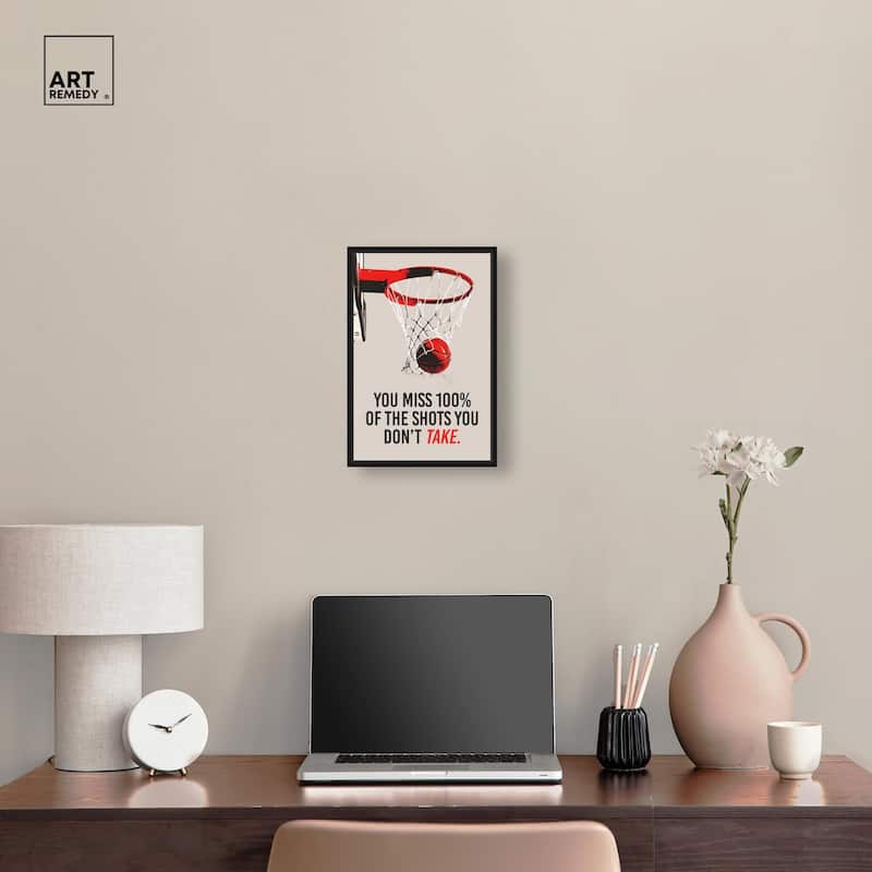 The Shots You Take Hoop Canvas by Art Remedy