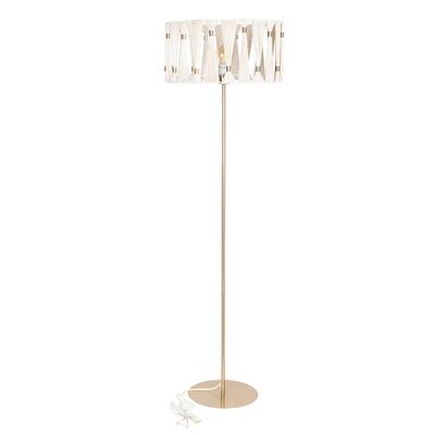 EGLO Macclenny 1-Light Floor Lamp - Brushed Brass Accents