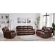 preview thumbnail 1 of 23, Betsy Furniture 3 Piece Bonded Leather Reclining Living Room Set, Sofa, Loveseat and Glider Chair