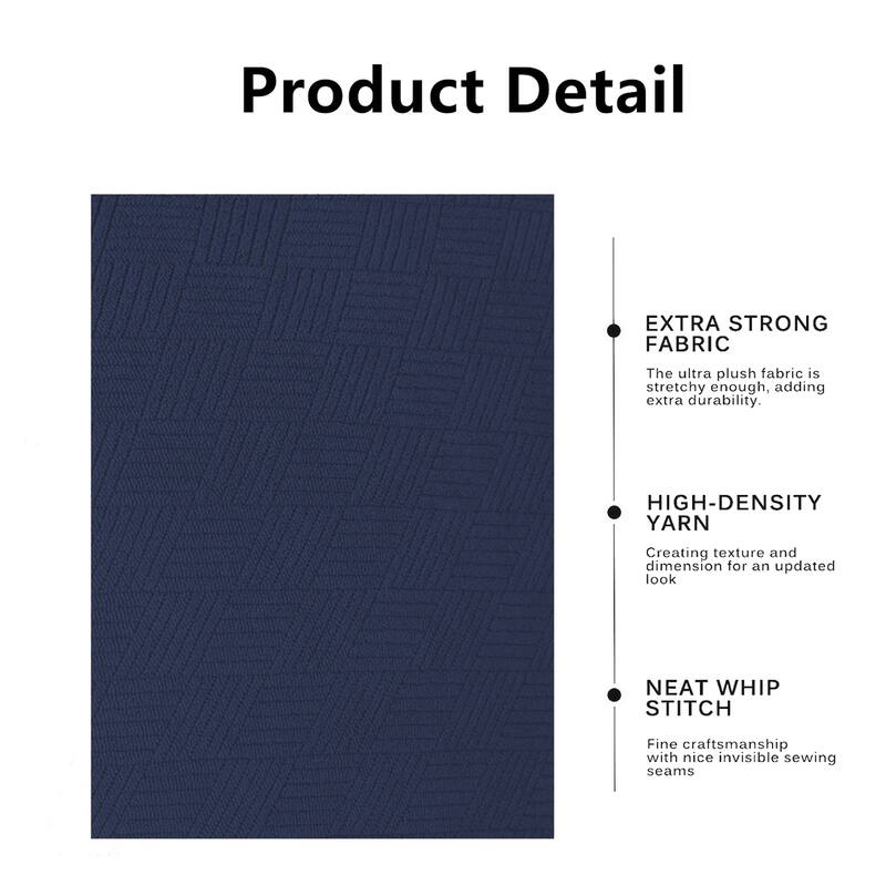 Enova Home Ultra Soft Stretch Fabric Dining Chair Slipcovers Removable Washable Furniture Protector Set of 2 - N/A