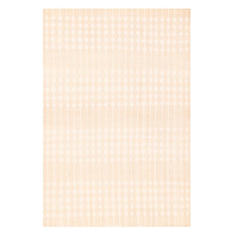 ECARPETGALLERY Hand-knotted Tangier Beige Wool Rug - 5'3 x 7'10