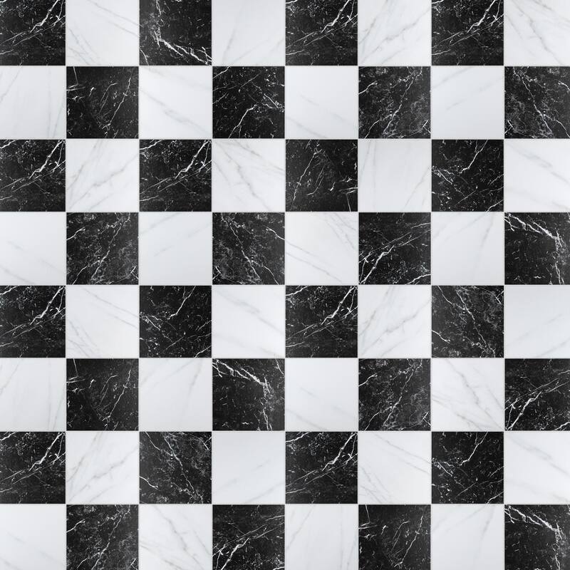 Merola Tile Merzoni Checker Ruzzini 17-7/8" x 17-7/8" Porcelain Floor and Wall Tile