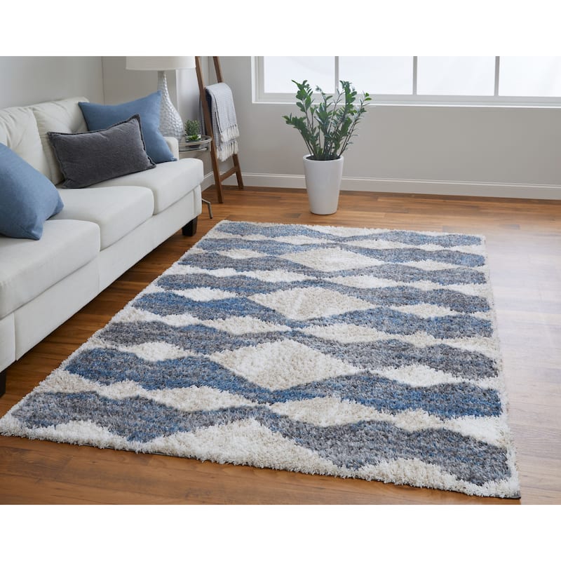 Grand Bazaar Caide Machine Made Diamond Transitional Area Rug