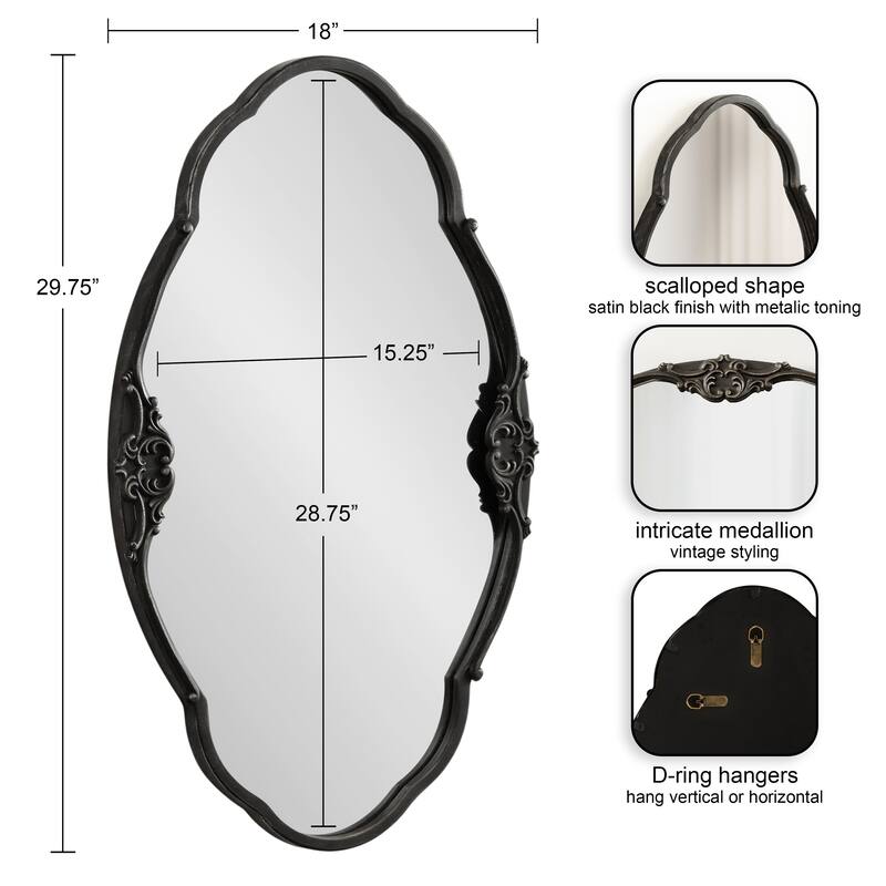 Kate and Laurel Novella Decorative Wall Mirror