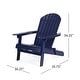 preview thumbnail 47 of 54, Hanlee Acacia Wood Folding Adirondack Chair by Christopher Knight Home - 29.50" W x 35.75" D x 34.25" H