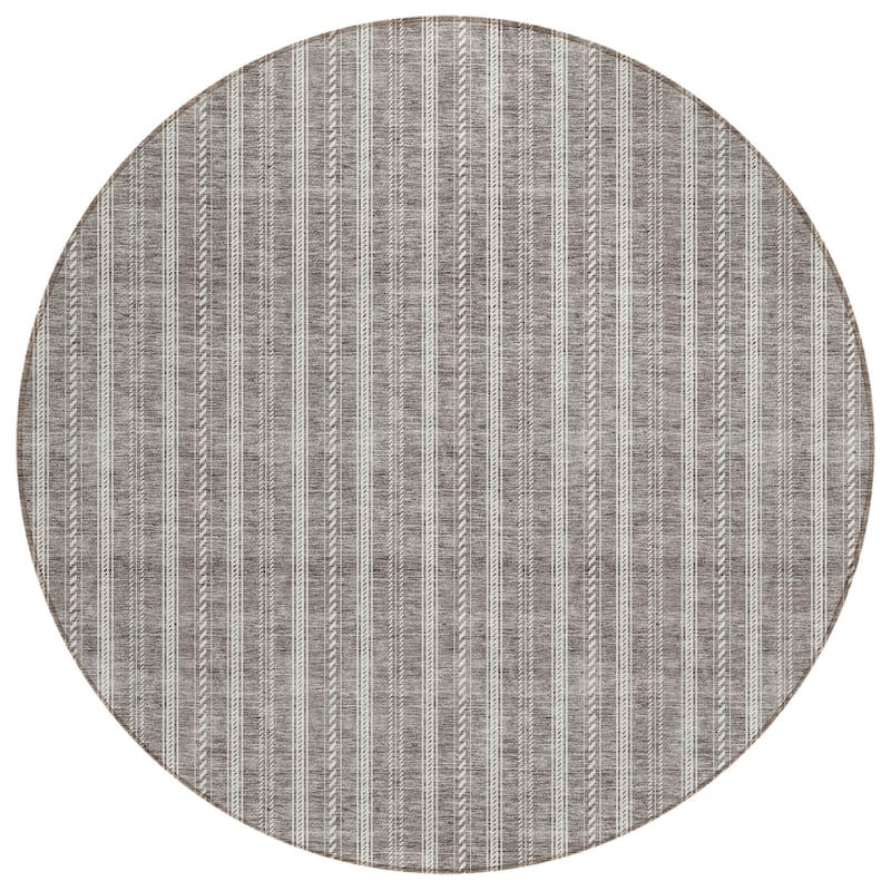 Machine Washable Indoor/ Outdoor Chantille Stripe Twist Rug