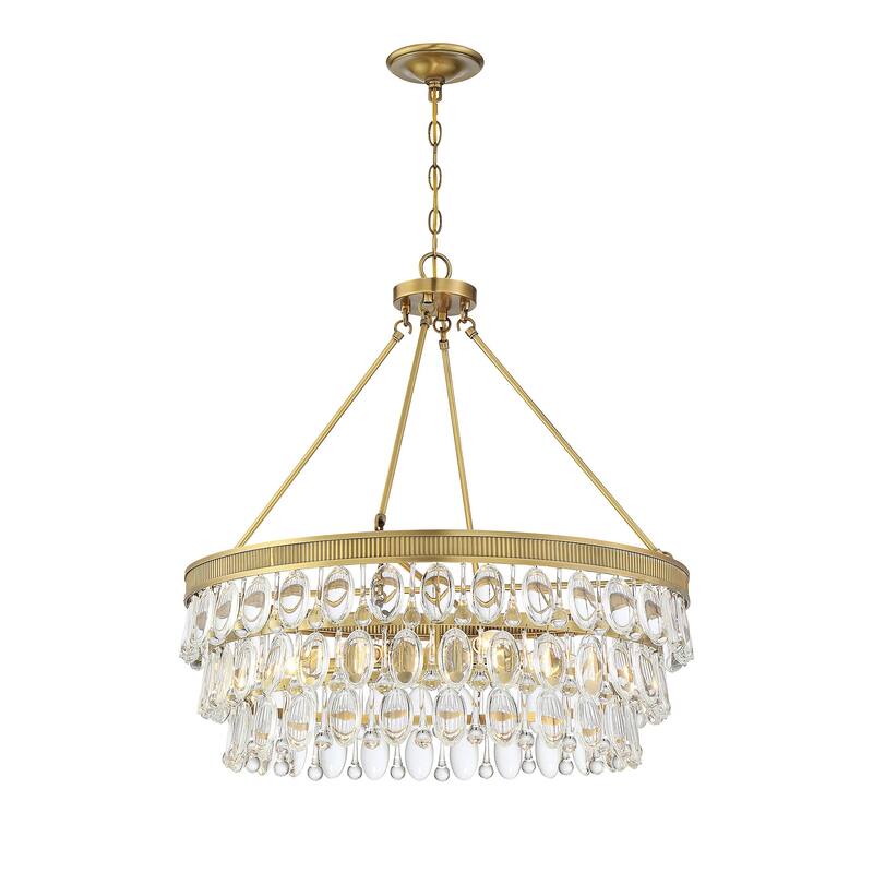 Windham 6-Light Pendant in Warm Brass