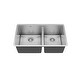 preview thumbnail 7 of 7, Karran Elite Undermount Stainless Steel 32 in. 16-Gauge Double Bowl 60/40 Kitchen Sink Kit - Silver