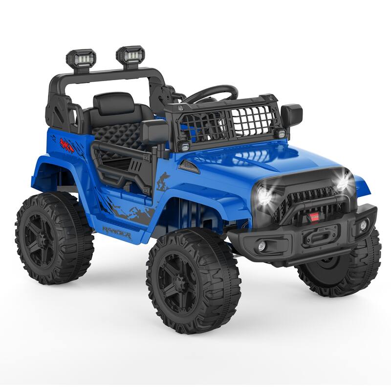 12V Ride Truck Car for Kids Electric Vehicles with Remote Control - Blue