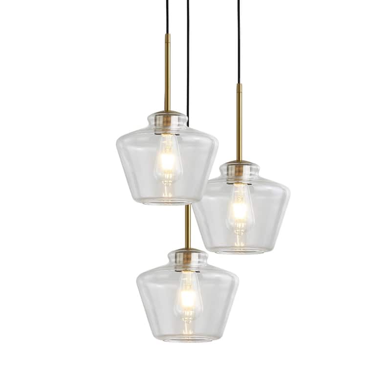 Cafe 3-Lights Designer Glass Pendant Lamp