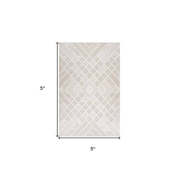 Modern Style Rectangle Rug with Abstract Pattern - 4' X 6' - Bed Bath ...