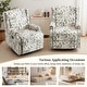 preview thumbnail 133 of 139, 29'' W Pattern Swivel Manual Push Back Recliner Chair Set of 2