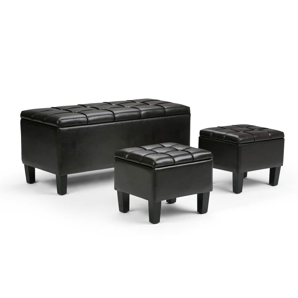 3 Piece Storage Ottoman