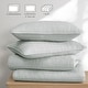 preview thumbnail 20 of 38, Crinkle Texture Microfiber 3-Piece Quilt Set, Enzyme Washed, Oversized