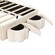 preview thumbnail 12 of 14, Kids Twin Velvet Upholstered Rabbit-Shape Platform Bed with 2 Storage Stools