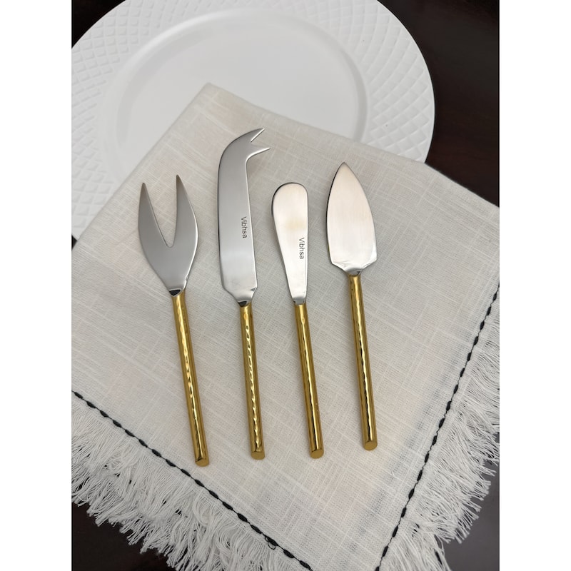 Vibhsa Luxe Collection Golden Cheese knives Set of 4