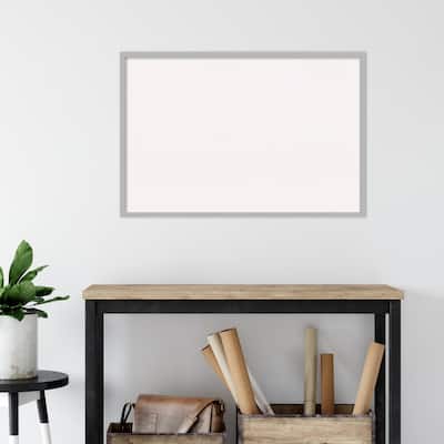 Hera Chrome Framed White Corkboard Bulletin Board