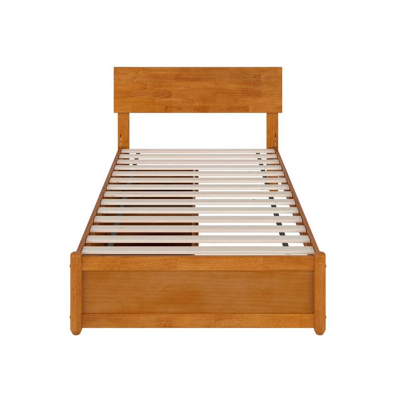 Wesley Platform Bed with Panel Footboard and Storage Drawers