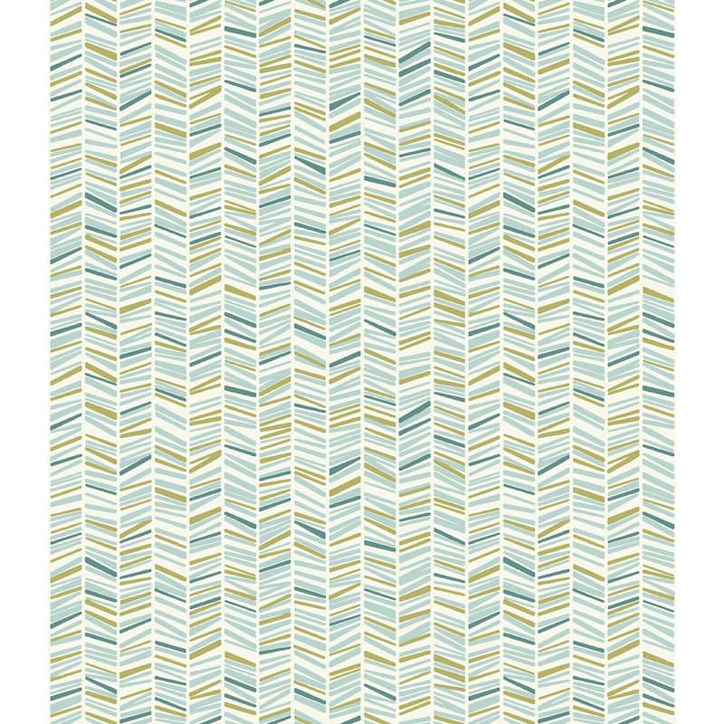 My Style Ivan Broken Chevron Peel & Stick Wallpaper