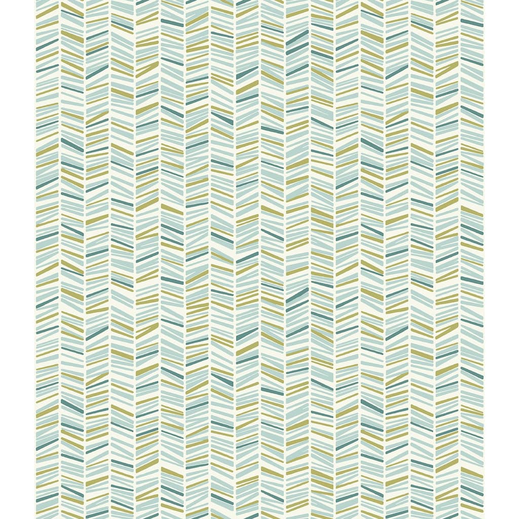 My Style Ivan Broken Chevron Peel & Stick Wallpaper