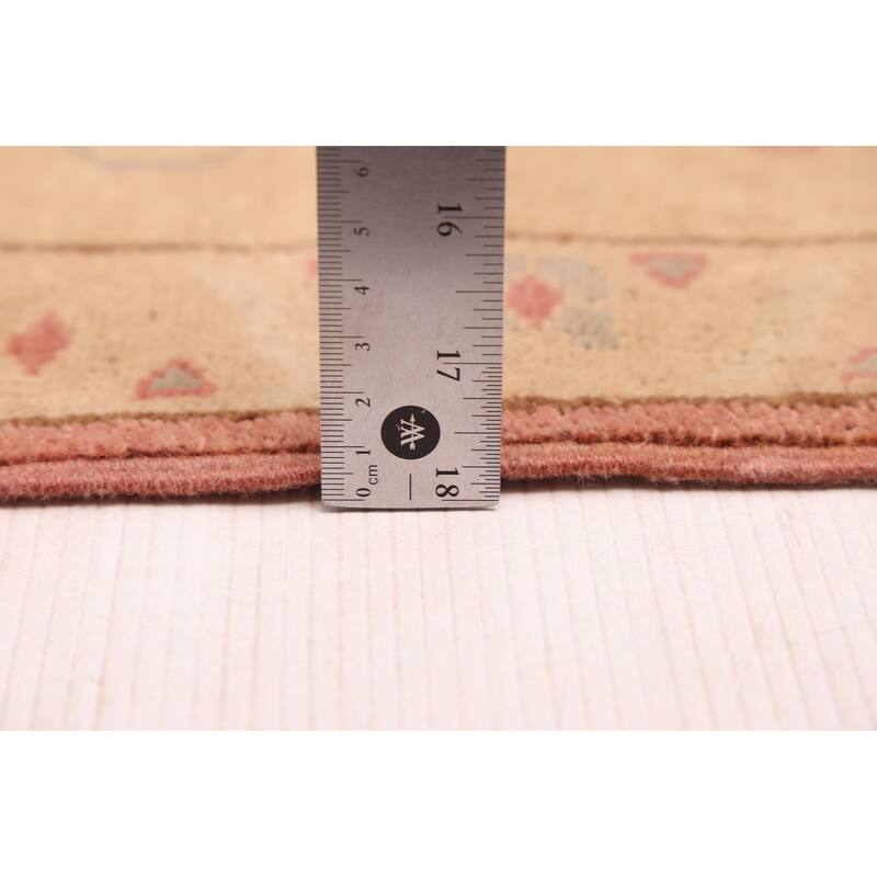 ECARPETGALLERY Hand-knotted Oushak Red Wool Rug - 10'1 x 13'9