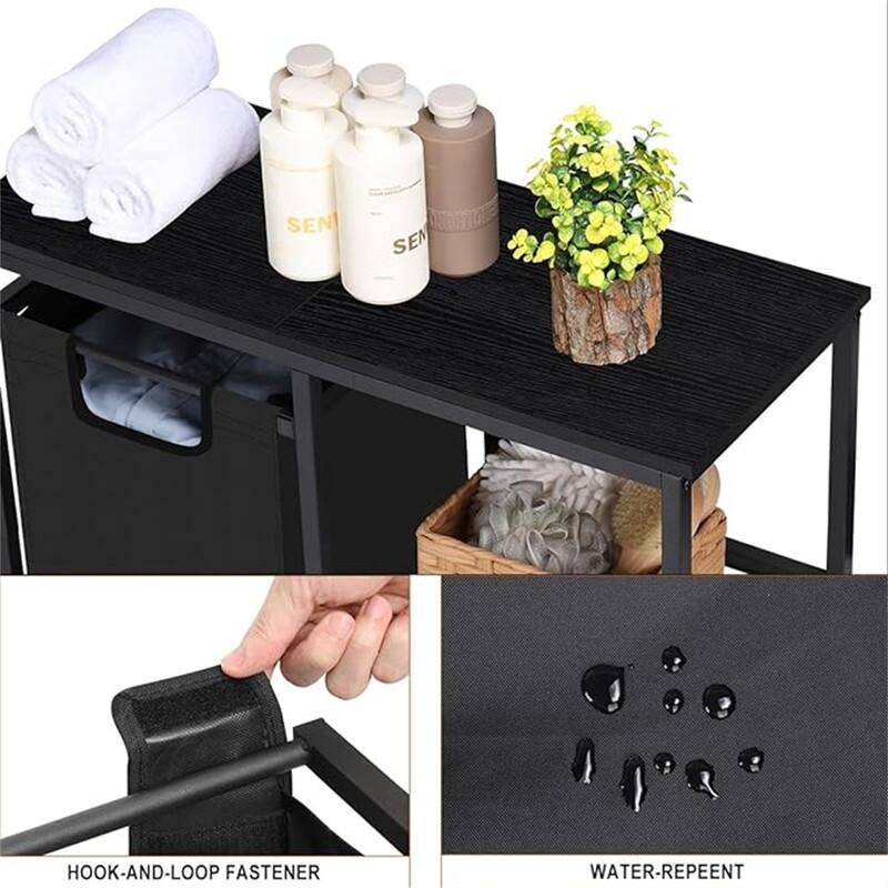 Laundry Sorter with Three Shelf - 29"L x 11.9"W x 30"H