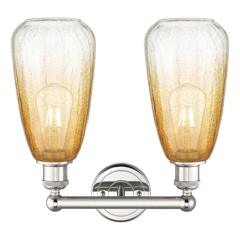 Innovations Lighting Endless Possibilities Edison - Brookhaven Almond - 2 Light 15" Bath Vanity Light