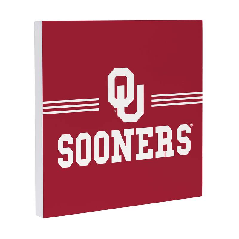 University of Oklahoma Wooden Door Decor Wall Sign - Multi-Color