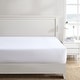 preview thumbnail 5 of 19, Nautica Percale Cotton Fully Elastic Fitted Sheet Full - Solid White