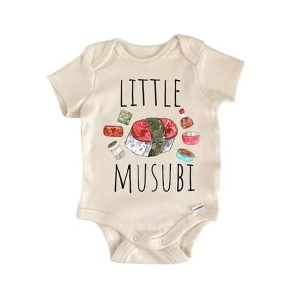 slide 2 of 6, Hawaii Spam Musubi Foodie Food - Baby Boy Girl Clothes Infant Bodysuit Funny Blue - 0-3M