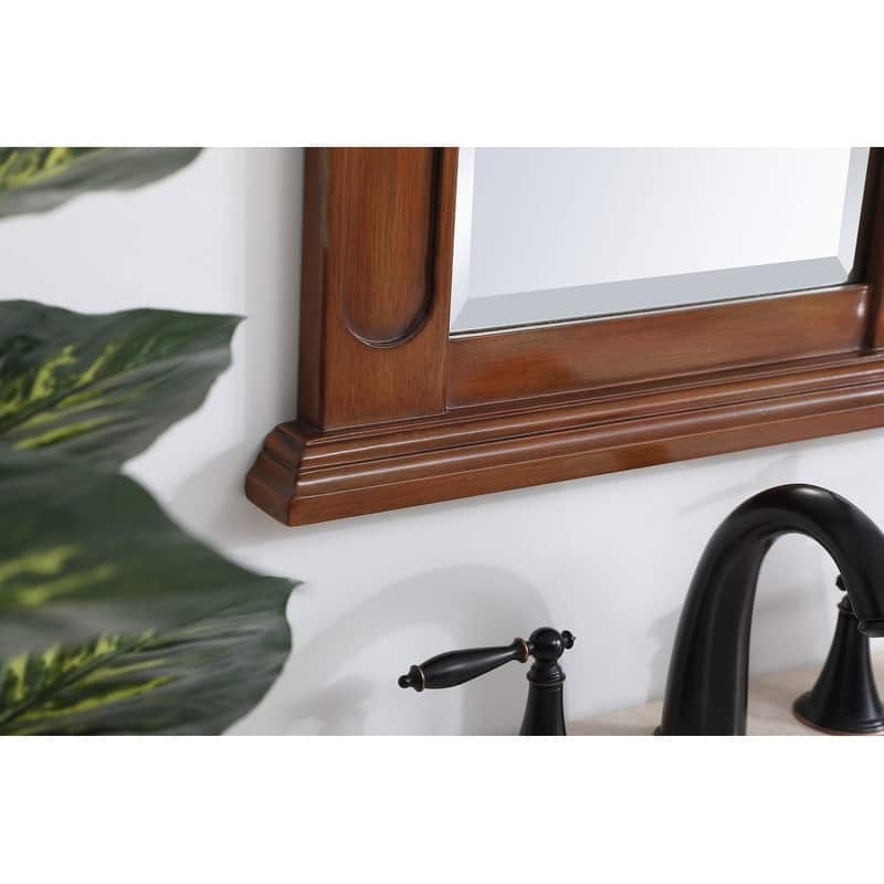 Elegant Lighting Antique Beige Vanity Mirror (22" x 28")