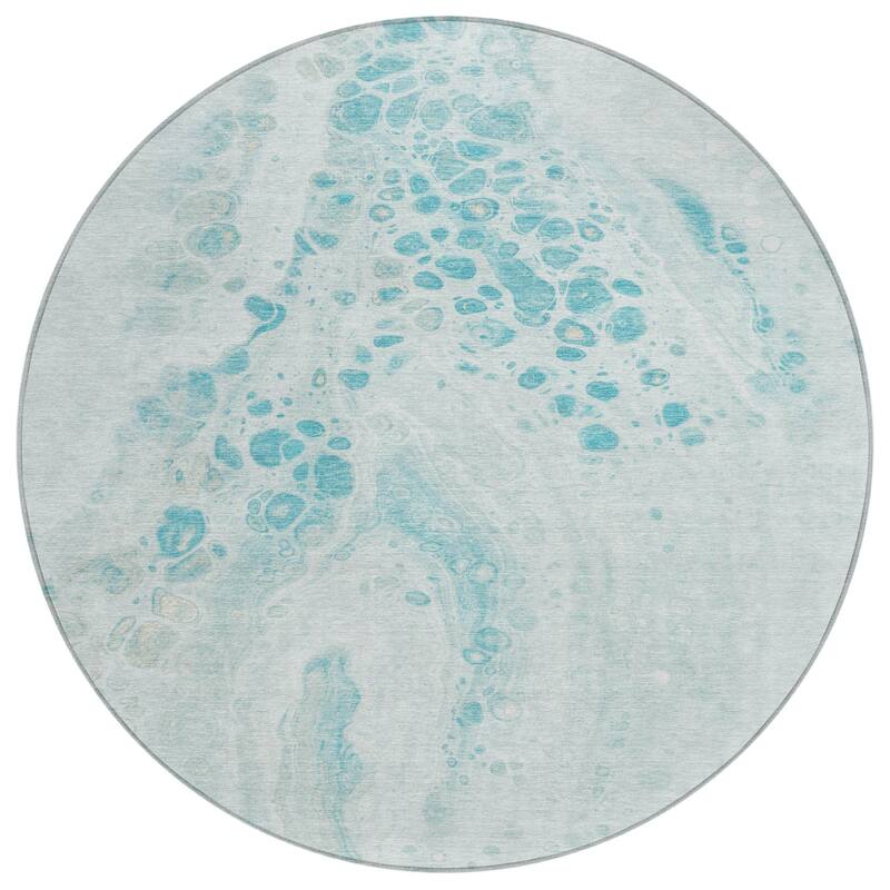 HomeRoots Abstract Transitional Rectangle Outdoor Rug