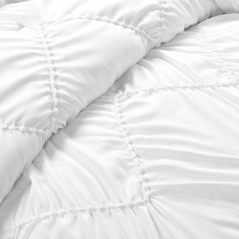 Lush Decor Ruched Chevron Comforter Set