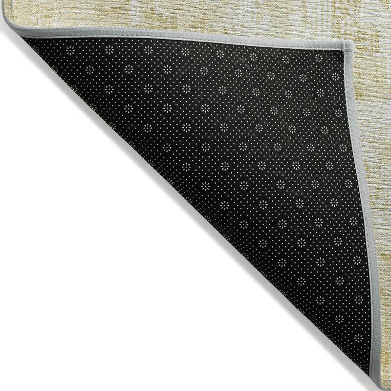 Machine Washable Indoor/ Outdoor Chantille Boho Abstract Rug