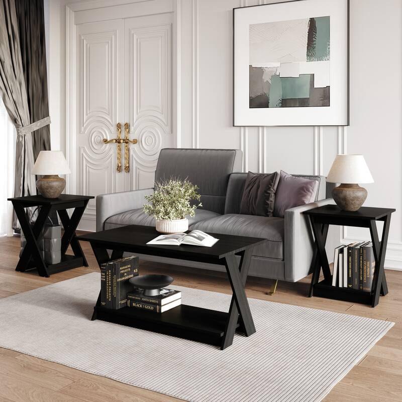 Clayfell Emporia 3 Piece Coffee Table Set