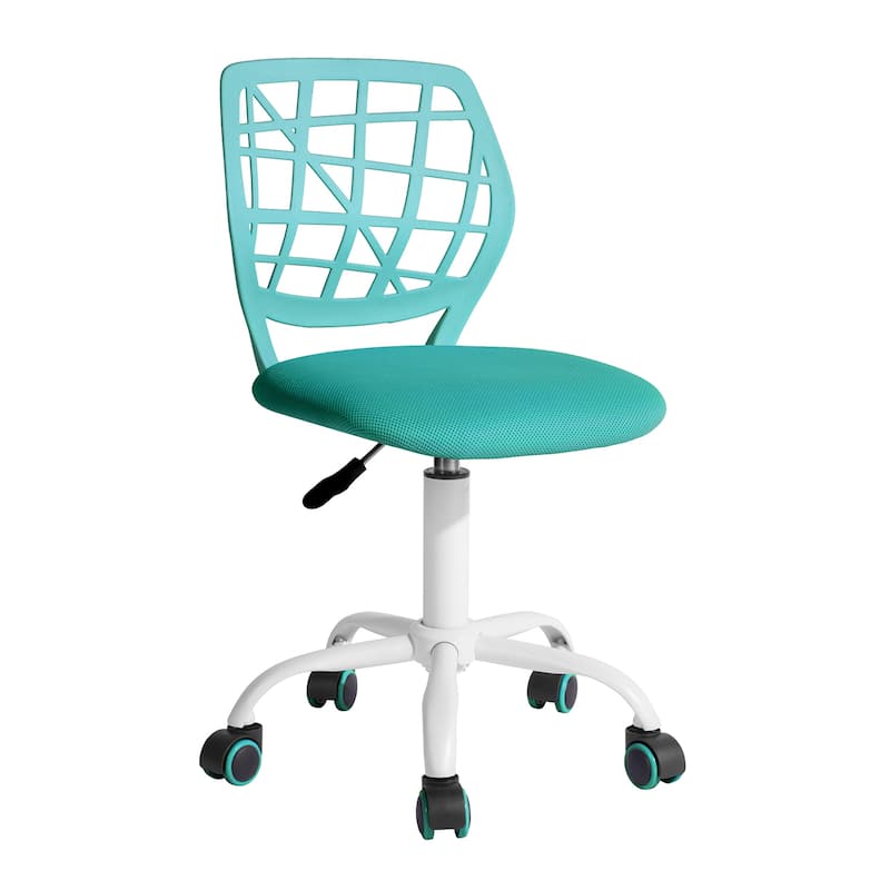 HomyLin Armless Home Office Task Chair Kids Desk Chair Mid-Back