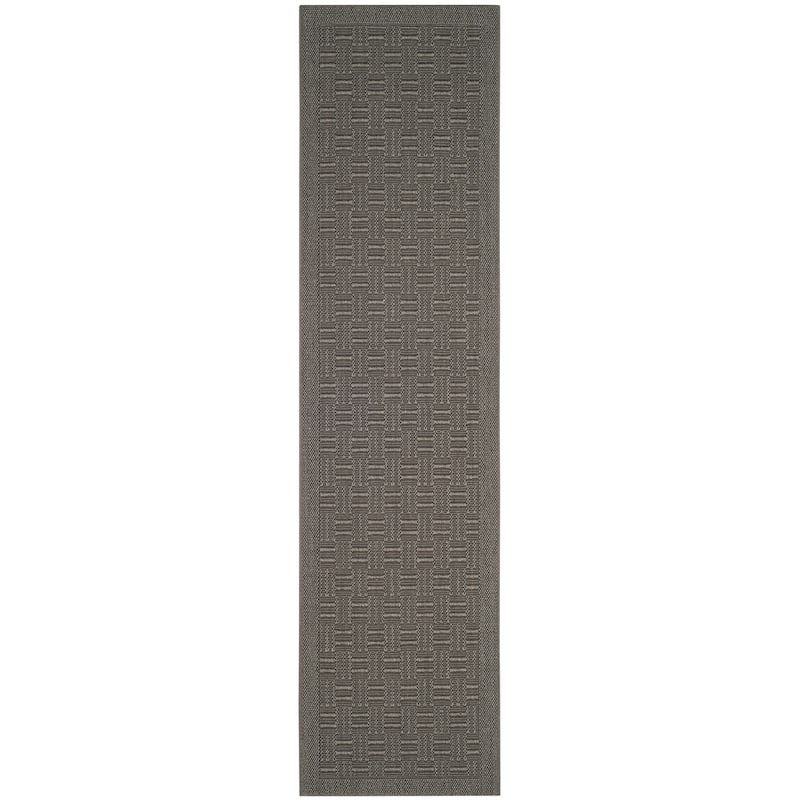 SAFAVIEH, Palm Beach Zettie Modern Sisal Rug - 2' x 8' Runner - Ash