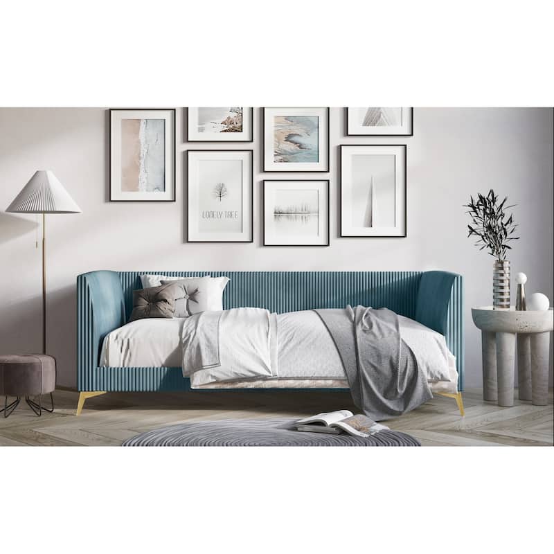 Elsie Twin Upholstered Daybed - Blue